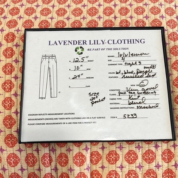 Lululemon Real Quick Tights in Blurry Belle Multi Blue  Women's 4 Ankle Crop 24" - Picture 6 of 15